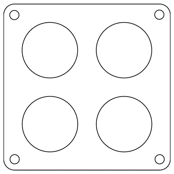 Cometic Holley 4500 Dominator .047in Fiber Carburetor Gasket - 1.75in Holes - 4-Hole