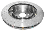 DBA 15-20 Ford Mustang GT (w/Performance Package) Rear 5000 Series Drilled Rotor w/Black Hat