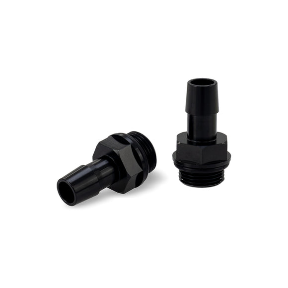 Mishimoto 2pcs. M20x1.5 1/2in Aluminum Catch Can Fittings - Black