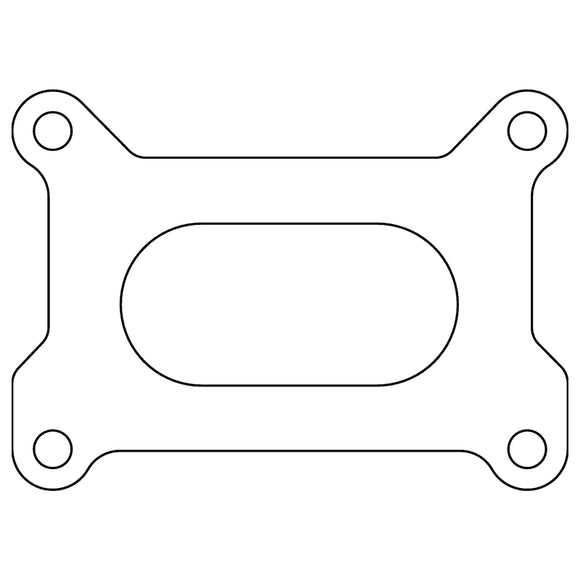 Cometic Holley 2 Barrel 500 CFM .039in Fiber Carburetor Gasket - 3.640in x 1.750in - Open Plenum