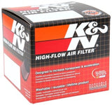 K&N Universal Round Tapered Chrome Filter 1.563in Flange ID x 3in Base OD x 2in Top OD x 3in H