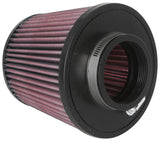 K&N Universal Clamp-On Air Filter 2.75in Flange ID x 5.875in Base OD x 4.5in Top OD x 5in Height