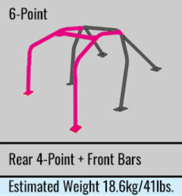 Cusco Chromoly Roll Cage 6 Point Through Dash 2 Passenger CZ4A (S/O / No Cancel)