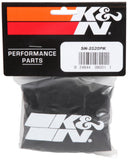 K&N Snowcharger Air FIlter Wrap Round Tapered Black - 3.75in Base ID x 3in Top ID x 5in H