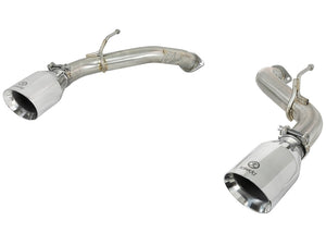 aFe POWER Takeda 2.5in 304 SS Axle-Back Exhaust w/ Polished Tips 17-19 Infiniti Q60 V6-3.0L (tt)