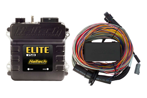 Haltech Elite 750 + Premium Universal Wire-in Harness Kit Length: 2.5m (8')