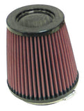 K&N Universal Air Filter - Round Tapered 4in Flange ID / 5.375in Base OD / 4in Top OD / 5.5in H