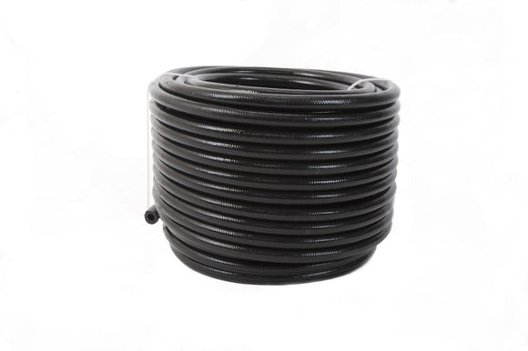 Aeromotive PTFE SS Braided Fuel Hose - Black Jacketed - AN-06 x 12ft