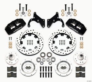 Wilwood Dynapro 6 Front Hub Kit 12.19in Drilled 69-70 Impala Drum/Disc 69-82 Vette